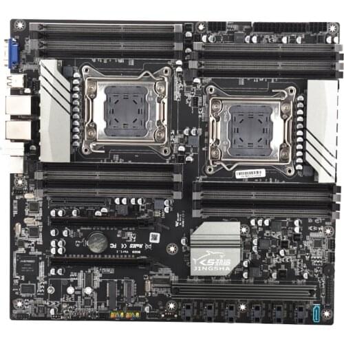 JINGSHA NEW X79DUAL-C 25-Bay Chia Dedicated Mining Server Motherboard for Xeon E5 LGA2011 Support DDR3 PC ECC RAM PCIE16X 3.0