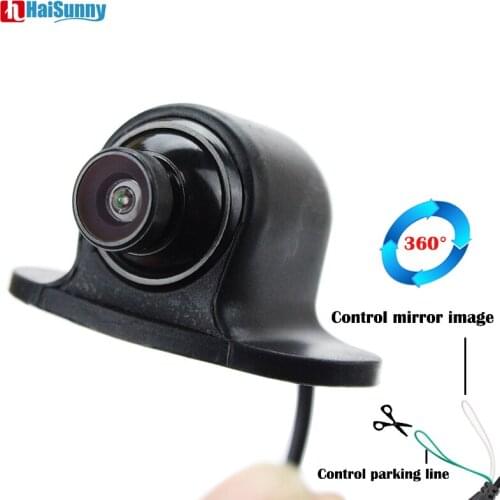 HaiSunny Mini CCD Coms HD Night Vision 360 Degree Car Rear View Camera Front Camera Front View Side Reversing Backup Camera