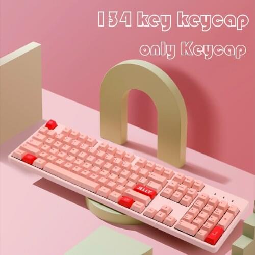 Jelly Delights Keycaps Cherry Profile Dye Sub PBT Keycap For Cherry MX Switch 61/87/104/108 Mechanical Keyboard