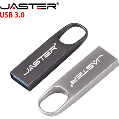 JASTER USB 3.0 metal USB Flash Drive 64GB 32GB 16GB 8GB 4GB USB Stick Metal Pen Drive Real Capacity (Over 10pcs Free logo)