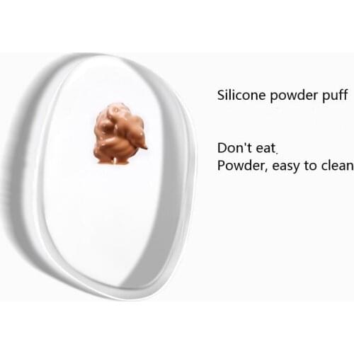 Cosmetic tools 3d three-dimensional transparent silicone powder puff leaf shape
