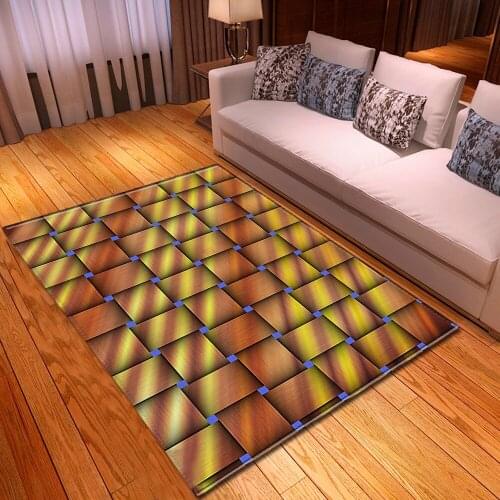 3D Lattice Printing Carpet Nordic Style Home decor Large Size Carpets For Living Room Bedroom Area Rugs Super Soft Kids play Mat