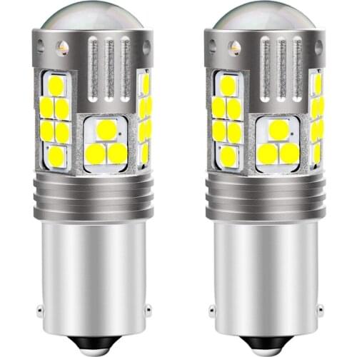 2Pcs New 1156 BA15S 7506 P21W Super Bright LED Car Tail Brake Bulbs Turn Signals Auto Backup Reverse Lamp Daytime Running Lights