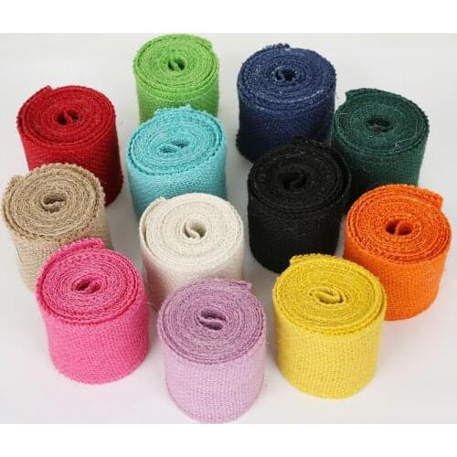 2Meter natural jute Hessian Burlap Ribbon Roll 6cm DIY Bodas Decoracion Vintage Hessian Wedding Centerpieces Decoration Supplies