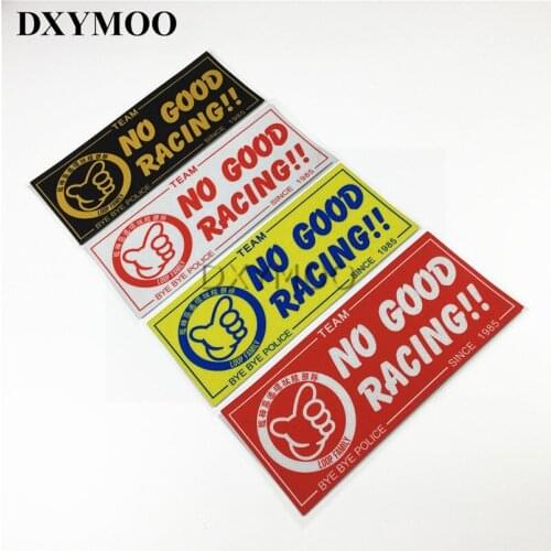 4colors Motorcycle Helmet Bike Car Sticker Decals Reflective for Japan Loop Family JDM NO GOOD RACING BYEBYE 1985