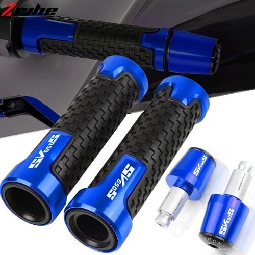 For Suzuki SV650S SV650 SV 650S 650 1999-2019 Motorcycle Accessories 7/8" 22mm Handle Bar End Grips Handlebar Ends Cover Plug