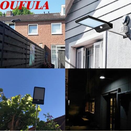 BROTHER Solar Wall Lamps Outdoor Waterproof IP65 Garden Courtyard Light Ultra-Thin Induction Light