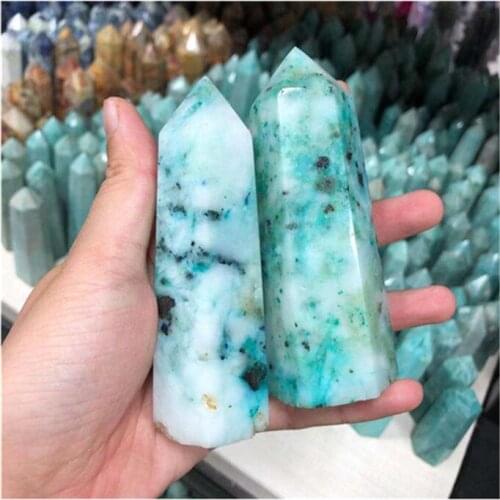 Natural Green Phoenix Wand Point Crystal Healing Stones For Home Decoration