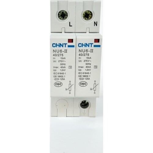 CHINT NU6-II 2P 15-40KA 275V Low-voltage Surge Arrestor