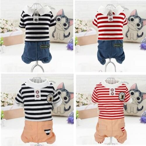 Dog clothes for autumn winter cat sweater Four-legged Jumpsuits with velvet warm clothing Chihuahua Yorkie Pug