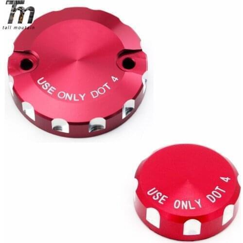 Front Brake Clutch & Rear Brake Fluid Reservoir Cover Cap CNC For DUCATI Hypermotard/Multistrada/Monster 1100/S/EVO 1200/S/R