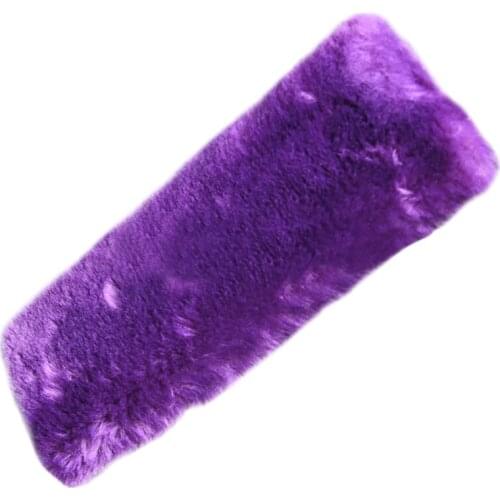 Plush Car Seat Belt Shoulder Pads Cover Winter Fluffy Harness Seat Belt Seat Covers Car Styling purple