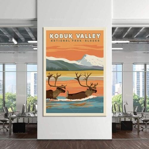 Kobuk Valley National Park posters, travel posters minimalist prints, gift ideas, home wall office decoration posters