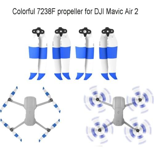 Colorful Air 2 Propellers for DJI Mavic Air 2 Drone Low Noise Props 7238F Propeller for DJI Mavic Air 2 Accessories