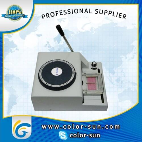 Promotion Manual PVC card Embossing machinery