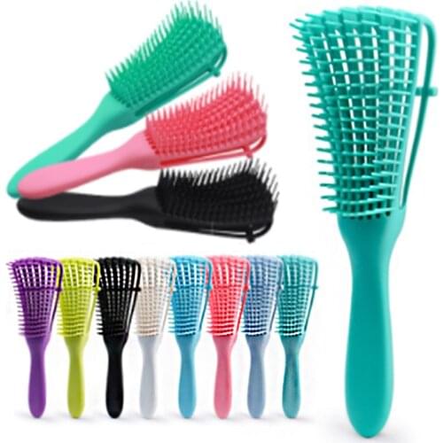 Detangling Hair Brush Massage Wet Hair Comb Detangler Hairbrush 2a to 4c Kinky Wavy/Curly/Coily/Wet/Dry/Oil/Thick Hair