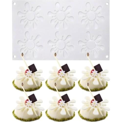 6 Cavity Silicone Cake Mold Chocolate Molds Mousse Mould Bakeware 3D Cake Decorating Tools Jelly For Baking Pastry Tool