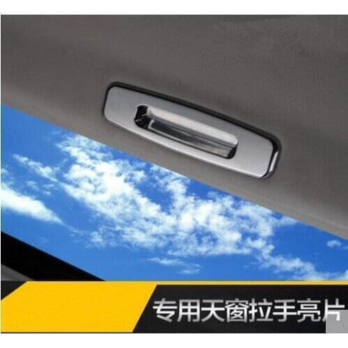 Car styling ABS chrome trim skylight shake handshandle sequins sticker case for ford focus 2 focus 3 car accessories