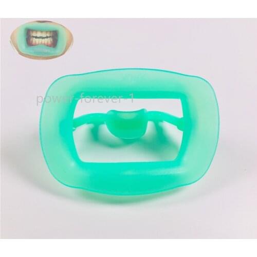 2Pis-50Pis Dental Orthodontic Endo Silica gel Mouth Opener Teeth Whitening Cheek Retractor Props 134℃ Green