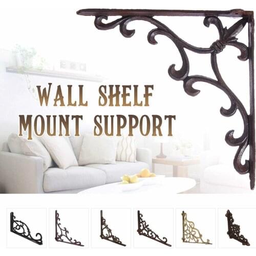 1PCS Triangle Cast Iron Angle Bracket Heavy Support Adjustable Wall Mount Shelf Table Bracket Furniture DIY Hardware Decoration