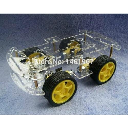 Smart car chassis / 4WD / 4 wheel drive force chronological / Qiangci, motor / belt the code disc / tachometer