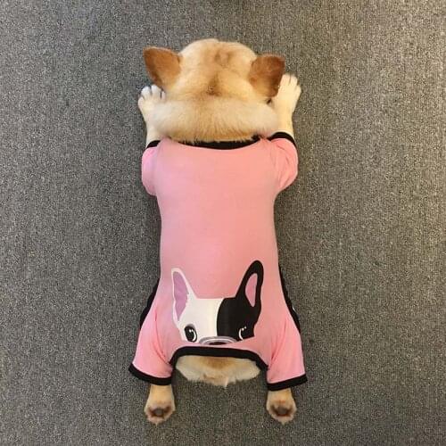 Spring Dog Clothes Soft Dogs Clothing For Small Dogs French Bulldog Cotton Pet Jumpsuit Pug Pet Pajamas Puppy Pet Dog Costume