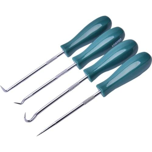 1Set 4Pcs 135mm Car Auto Vehicle Oil Seal Screwdrivers Set O-Ring Seal Gasket Puller Remover Pick Hooks Tools Wholesale CSV