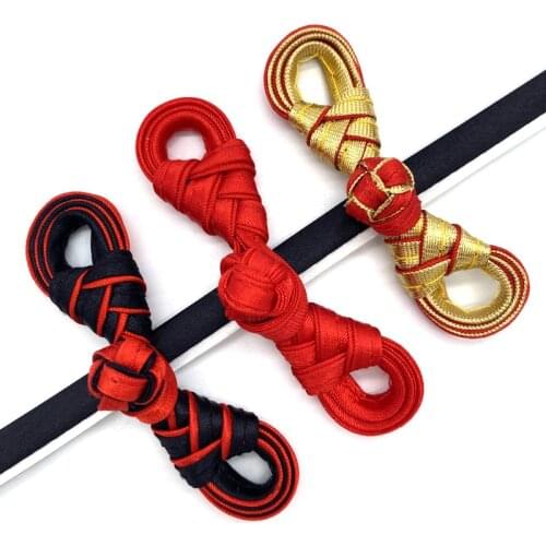 10 Pairs Handmade Chinese Knot Button Frog Closure Fastener Cheongsam Costume Tang Suit DIY Sewing Craft