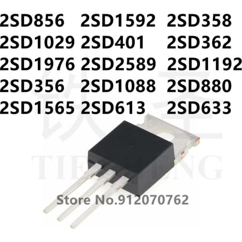 10PCS 2SD856 2SD1592 2SD358 2SD1029 2SD401 2SD362 2SD1976 2SD2589 2SD1192 2SD356 2SD1088 2SD880 2SD1565 2SD613 2SD633 TO-220