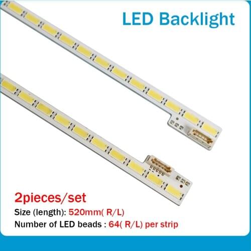 10 Pieces/lot 48" LJ64-03260A LTA480HN01 LED strip SLED 2011SGS48 7030 64 L REV1.0 520mm 64LED