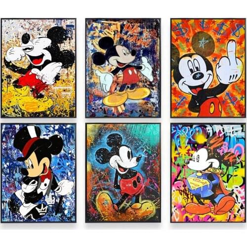 5D DIY Diamond Painting Disney Mickey Mouse Diamond Embroidery Full Square Cross Stitch Kits Mosaic Home Decor Painting Gift