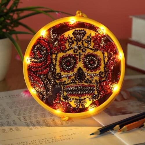 DIY Diamond Painting Led Light Lamp Christmas Special Shaped Diamond Mosaic Cross Stitch Embroidery Diamond Art Rhinestone Decor