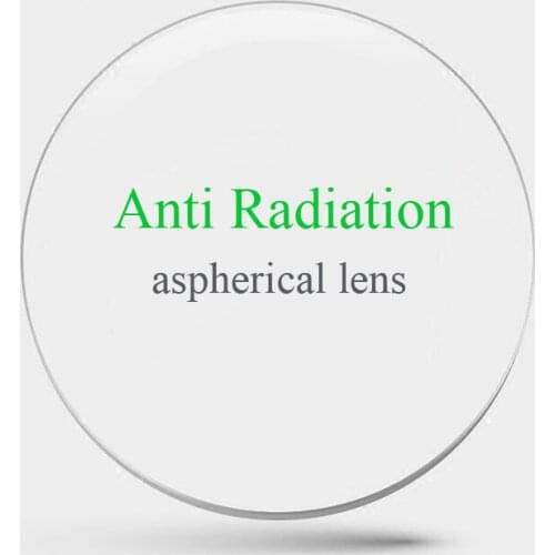 1.56 1.61 1.67 1.74 Anti Radiation Aspheric Prescription Lenses CR-39 Resin Myopia Hyperopia Presbyopia Optical Recipe Lens Coat