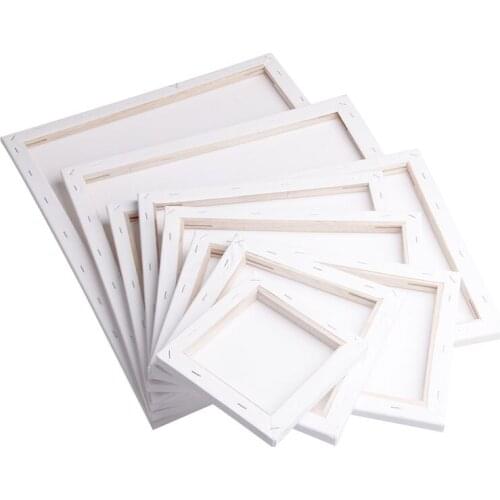 White Blank Square Artist Canvas Wooden Board Frame For Primed Oil Acrylic Paint