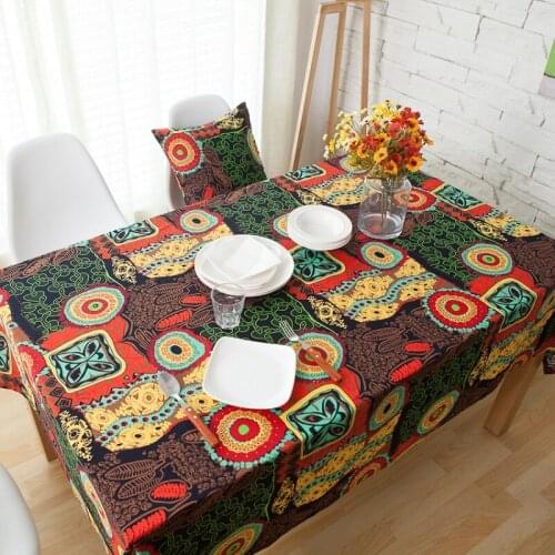 Bohemia Tablecloths Table Runner Placemat Mediterranean Manteles Toalha De Mesa Square Table Mats Table Cloth