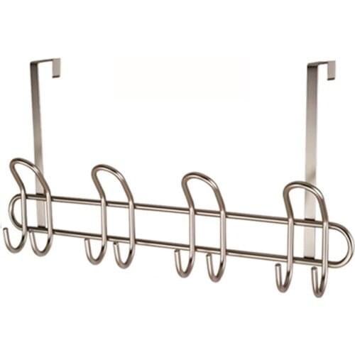 Stainless steel color door clothes hook creative towel rack wrought iron coat rack door coat hook