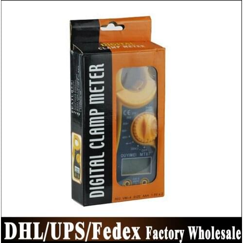 DHL Fedex UPS 100pcs/lot MT87 Digital Clamp Multimeter Voltage Current Capacitance Tester Volt Ampere 400a 600v 200k Ohm