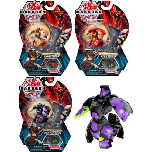 Bakugan Battle Planet New Style Genuine PYRUS ZENTAUR Deformable Battle Toys Action Figure Model Boy Gifts