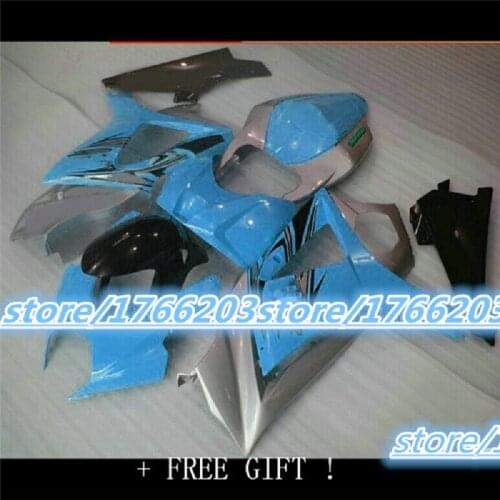 ABS Injection fairings kit for SUZUKI K7 GSXR1000 GSXR 1000 07-08 SUZUKI GSXR1000 2007-2008 K7 blue black gray bodywork