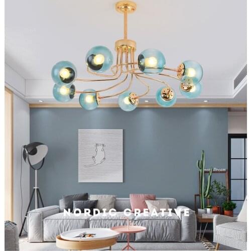 Living Room Lamp Simple Home Magic Bean Molecular Lamp Post Modern Hotel Living Room Chandelier Dining Room Lamp