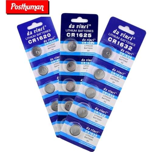 POSTHUMAN 5PCS CR927 Lithium Batteries CR1025 CR1216 CR1220 CR1225 CR1616 3V Coin Cell Button for Watch Toys Remote Calculators