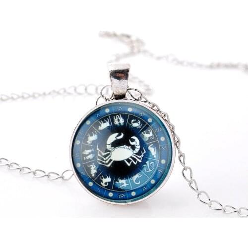 Lureme Time Gem The Zodiac Series Aries Disc Charm Necklace for Women and Girl (NLS003)