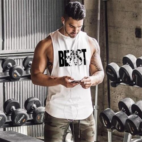 New Mens Summer Fitness Activewear Tank Tops Men Sleeveless T-Shirt Gym Singlets Bodybuilding Muscle Tee Running Vest