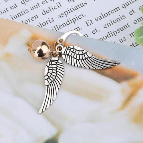 Wing Snitch Metal Bookmark Binder Stationery Bookmarks For books Retro Index Divider Reader Book Mark Office For School 2021