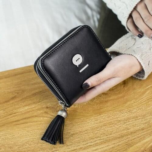 Fashion short Wallets for women Designer luxury Colorful Premium PU Genuine Blocking Leather Coin Pocket wallets for women