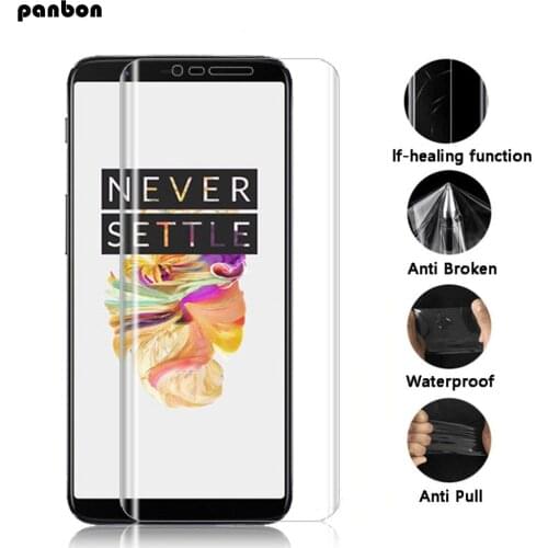 Soft Hydrogel Film oneplus 6 6T 5 5T 3 3T Full glue coverage 3D Screen Protector one plus 3 3T 5 5T 6T 6 TPU nano film