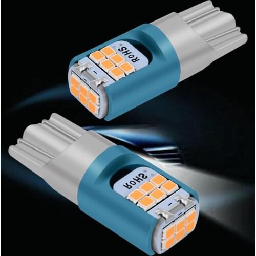 2Pcs New T10 W5W WY5W High Quality Super Bright LED Car Parking Lights Auto Wedge Turn Side Bulbs Interior Reading Dome Lamp 12V