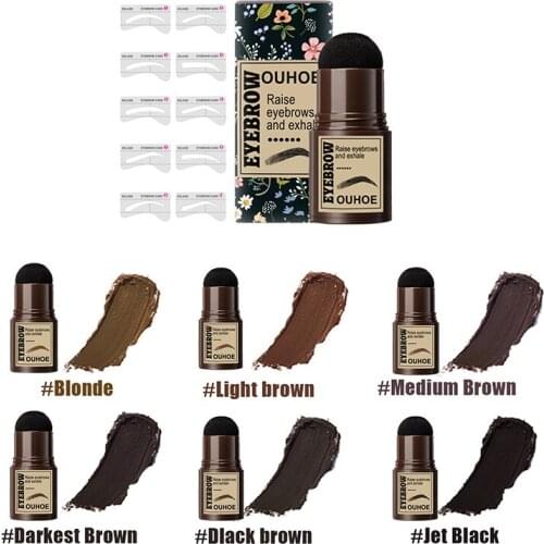 One Step Brow Stamp Shaping Kit Professional Eyebrow Gel Seal Makeup Tool Waterproof Eyebrow Print Lazy Quick Makeup TSLM1