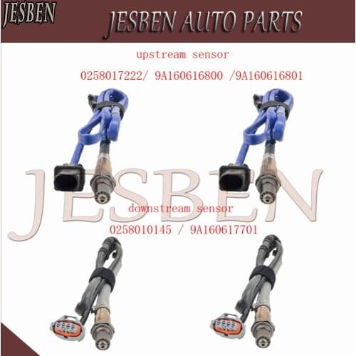 4PCS 9A160617701 9A160616800 Front Rear Lambda Probe Oxygen O2 Sensor for PORSCHE 911 997 Carrera 4 S 4S GTS 3.6 3.8 2008-2012