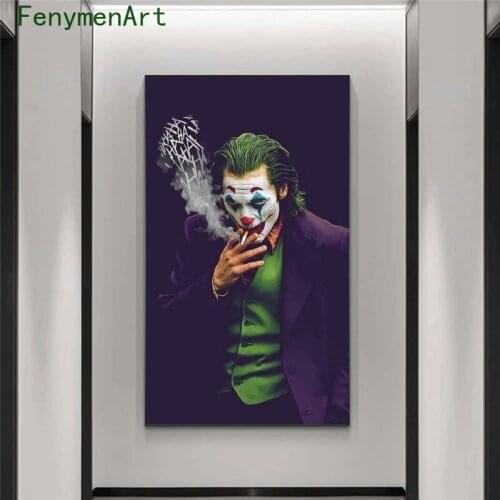 Movie Star Joker Posters and Prints Joaquin Phoenix Wall Art Picture Comics Canvas Painting Decoration for Living Room Home